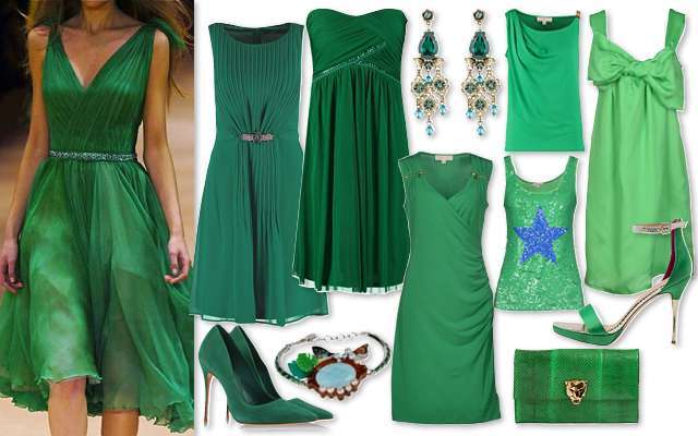 Abiti e accessori verde smeraldo per l