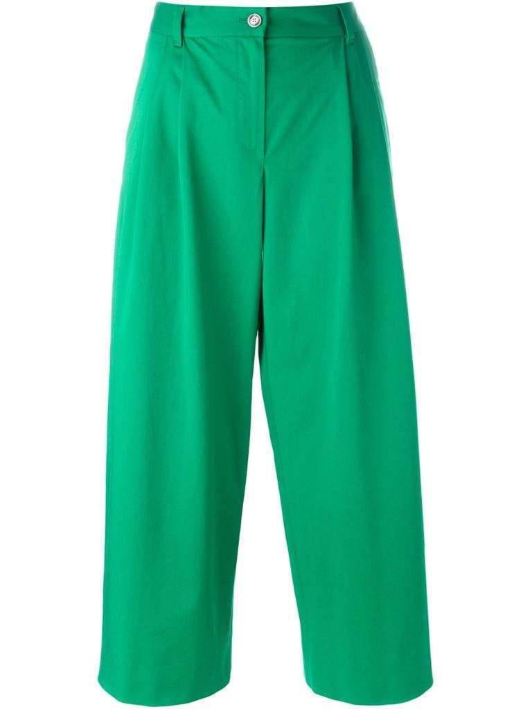 Pantaloni verde smeraldo