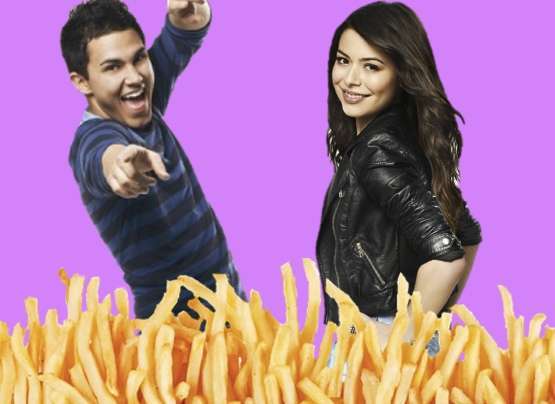 Miranda Cosgrove e Carlos Pena amano le patatine