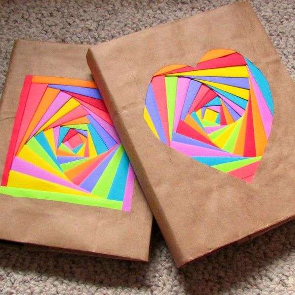 Quaderni con carta da pacco