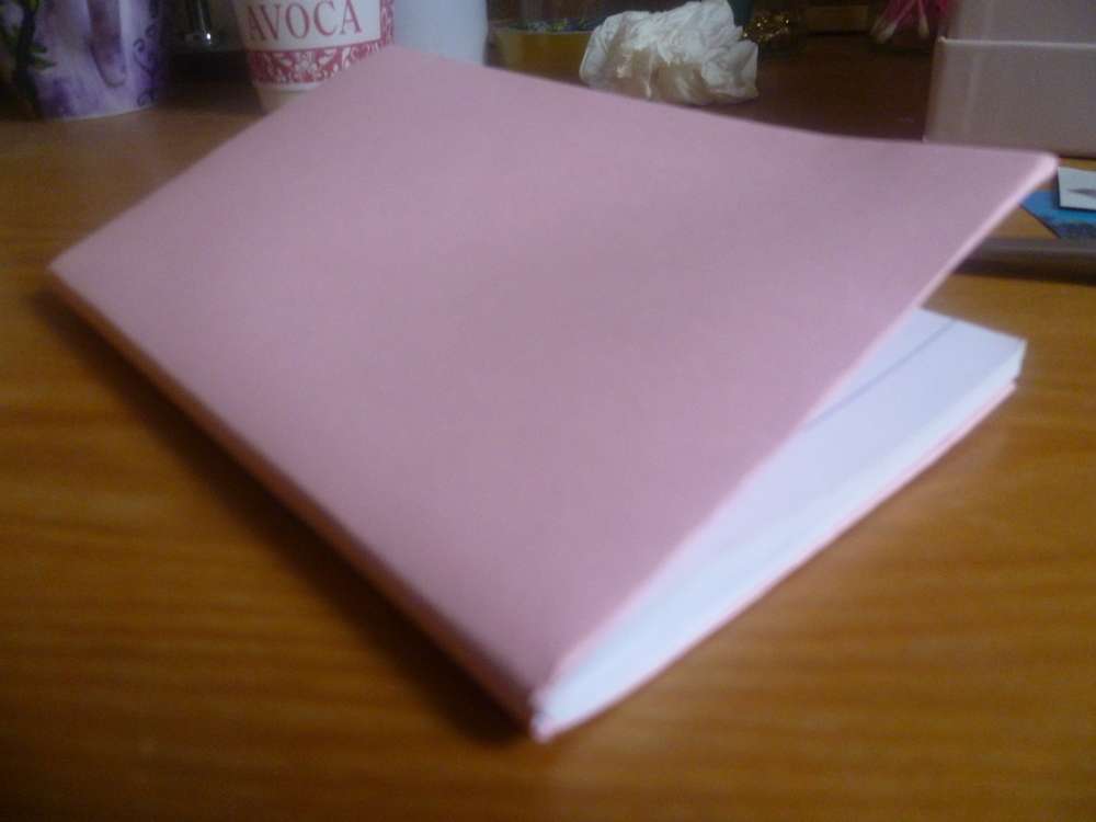 Quaderno rosa fai da te