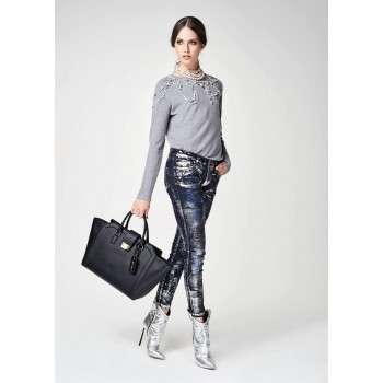 Jeans  per l'autunno effetto argento