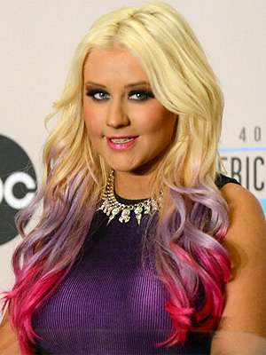 Le punte rosa di Christina Aguilera