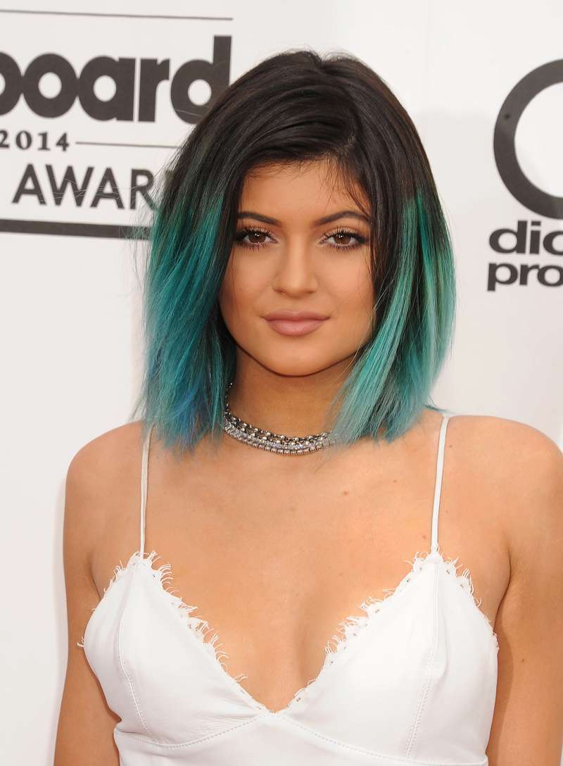I capelli verdi di Kylie Jenner