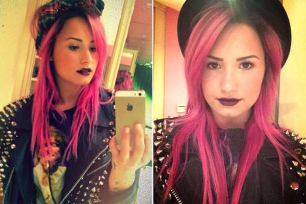 I capelli rosa di Demi Lovato
