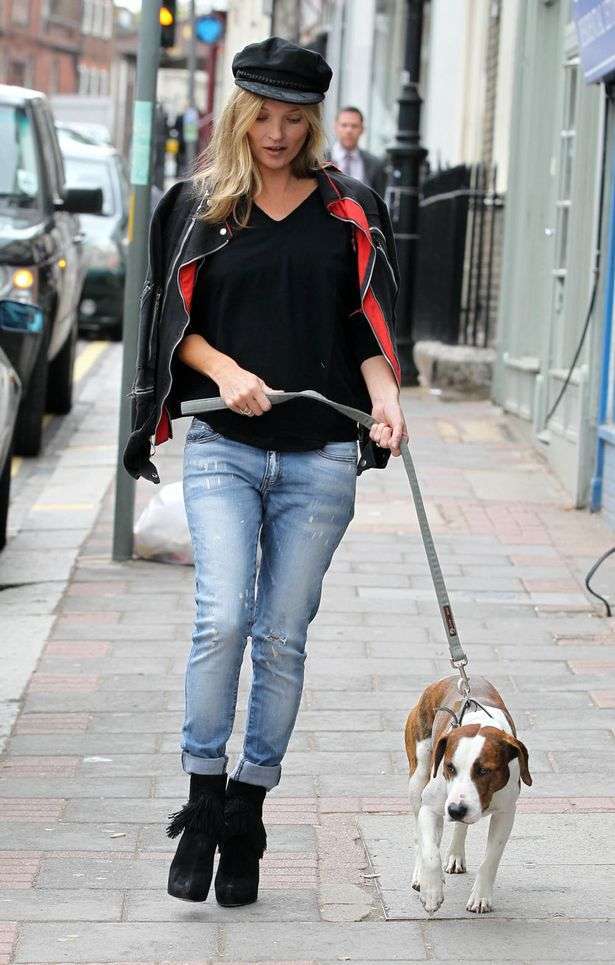 Kate Moss con il suo cane