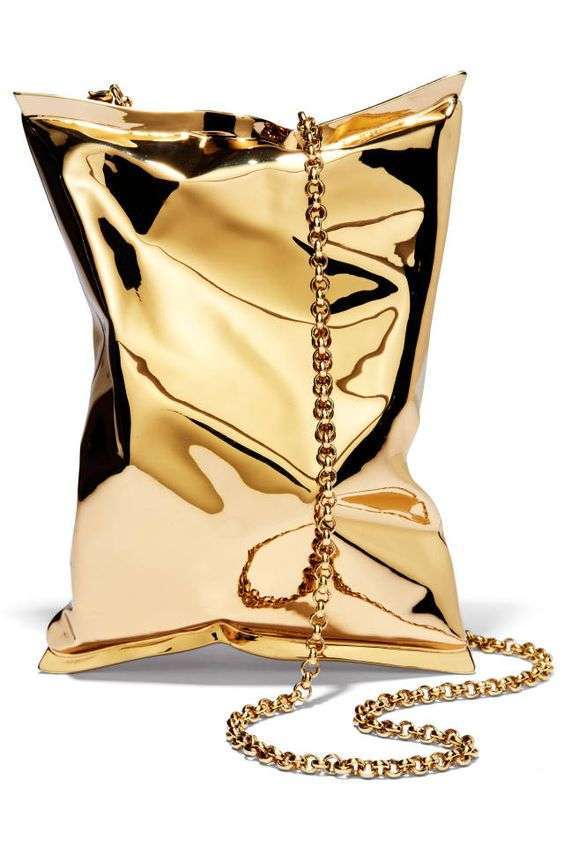 Maxi bag color oro metallizzato 