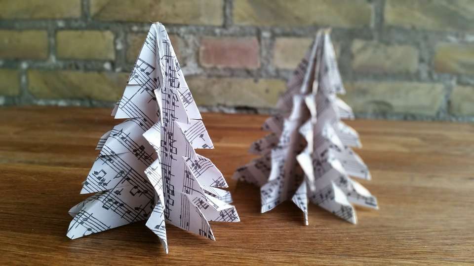 Alberi di Natale origami