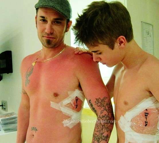 Tutti i tatuaggi di Bieber