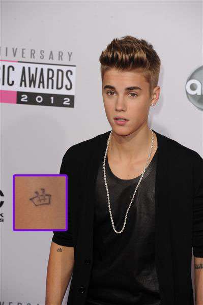 I tatuaggi di Justin Bieber dedicati alla musica