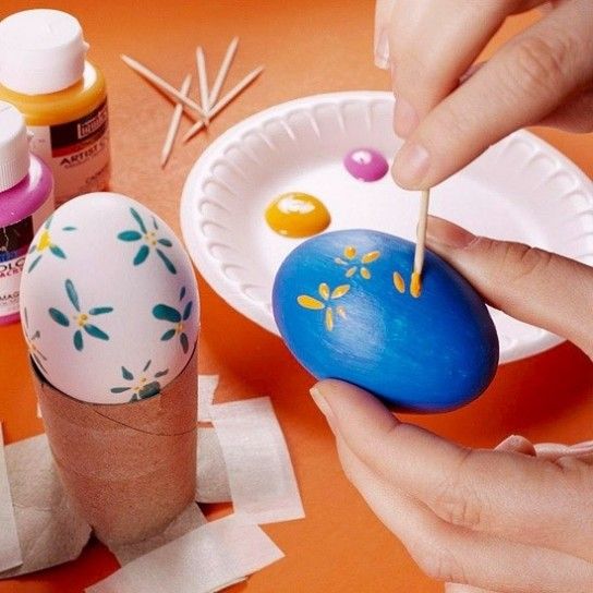 Uova di pasqua fai da te, 15 tecniche per decorazioni pasquali ... Strisce in polistirolo x abbellire casa