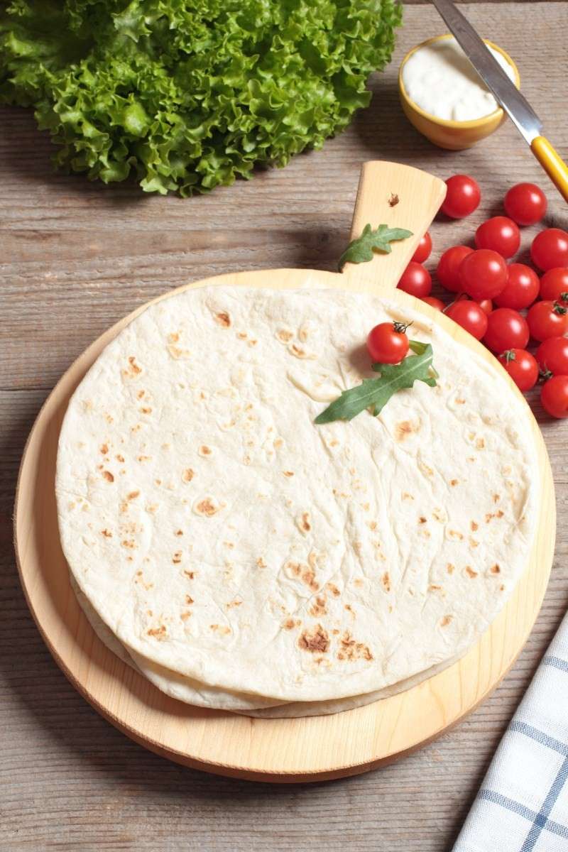 Piadina light con pomodorini