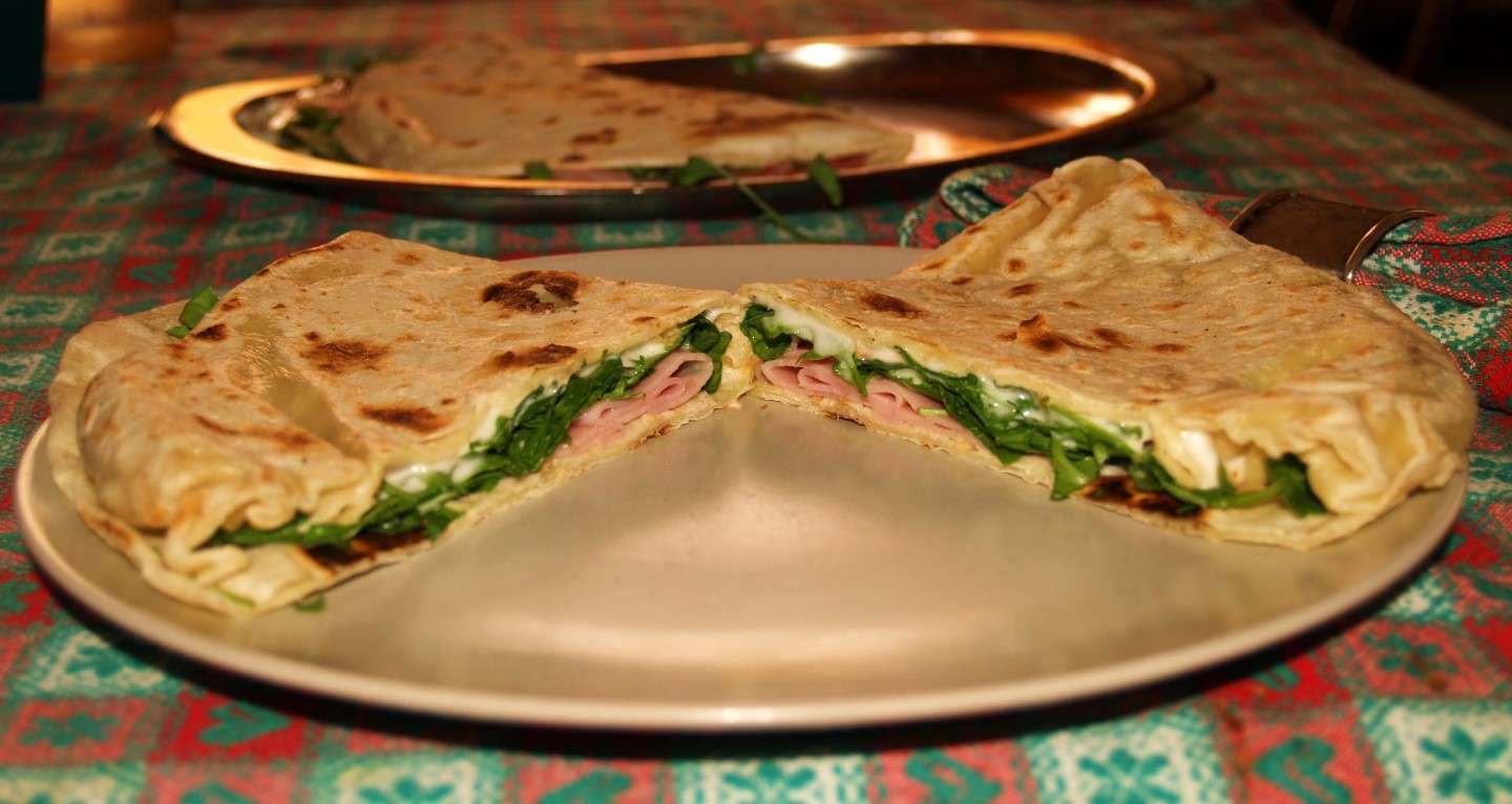 Piadina prosciutto e rughetta