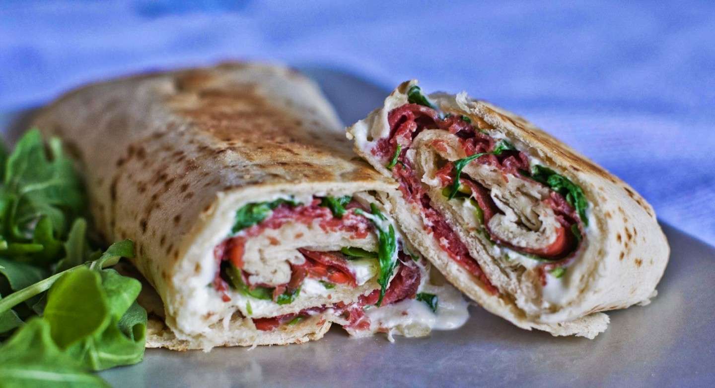 Piadina stracchino e bresaola