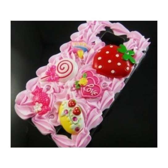 Cover rosa con dolci  