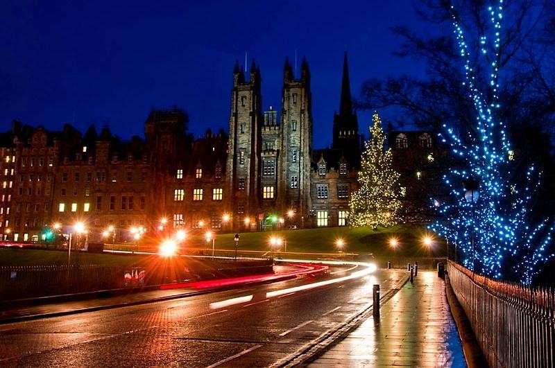 Albero di Natale a Edimburgo