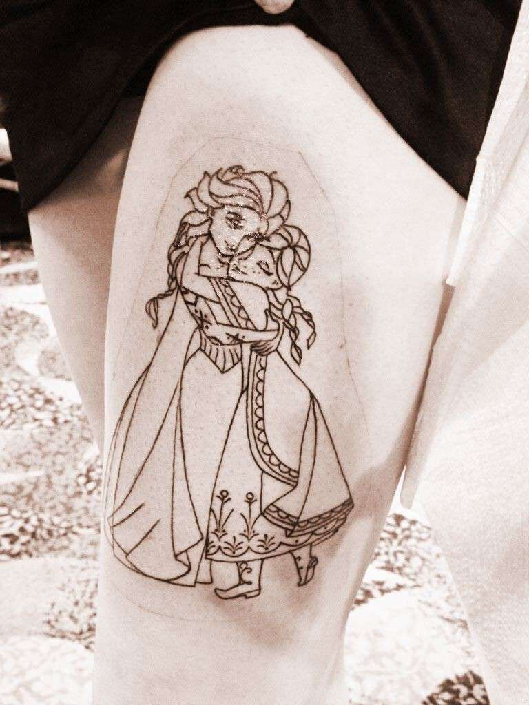 Tatuaggio di Anna ed Elsa
