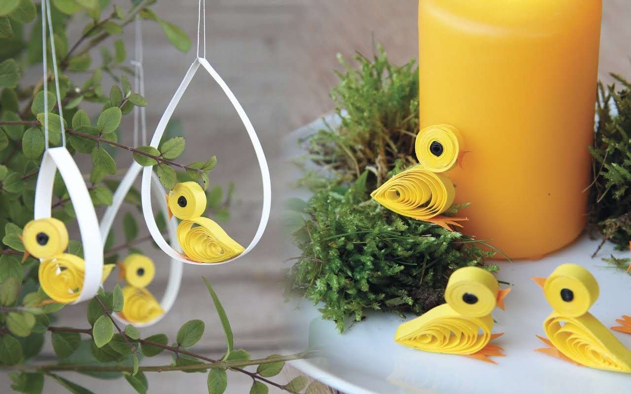Decorazioni di Pasqua con il quilling