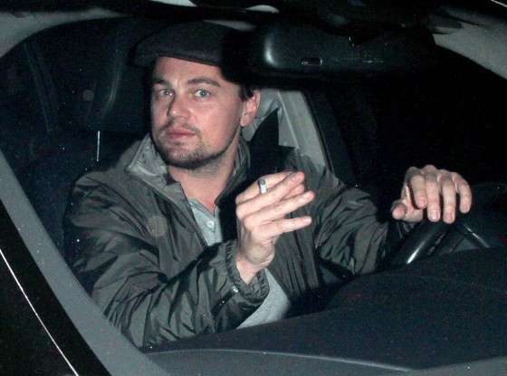 Leonardo di Caprio che fuma