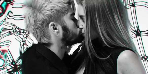 Il bacio di Gigi Hadid e Zayn Malik